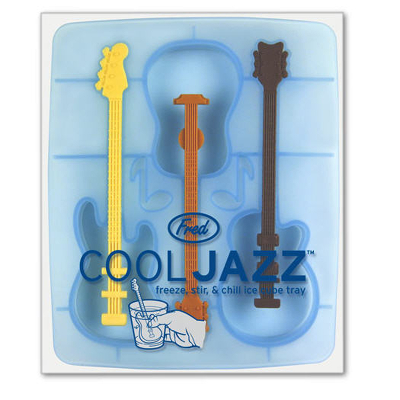 COOL JAZZ Guitar Ice Tray and Stirrers